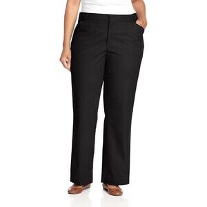 Dickies Relaxed Stretch Twill Pants Womens 20W Black Flex Straight Leg